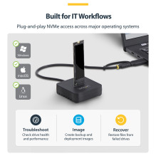 StarTech.com 1USB3-NVME-DOCK storage drive docking station StarTech.com 1USB3-NVME-DOCK storage drive docking station