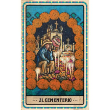 Kosmetinis defektas Dia De Los Muertos Oracle kortos Blue Angel Kosmetinis defektas Dia De Los Muertos Oracle kortos Blue Angel