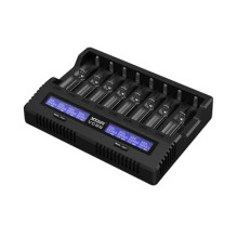 Baterijų Įkroviklis - XTAR VC8S Multi-Channel 1-8 Li-ion Ni-MH Cells USB-C Baterijų Įkroviklis - XTAR VC8S Multi-Channel 1-8 Li-ion Ni-MH Cells USB-C