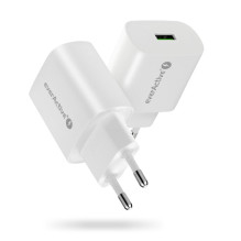 Įkroviklis - everActive SC-250Q 18W Greitas Įkrovimas 3.0 USB Įkroviklis, Balta Įkroviklis - everActive SC-250Q 18W Greitas Įkrovimas 3.0 USB Įkroviklis, Balta