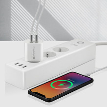 USB Įkroviklis - everActive SC-220 12W Dviejų USB-A prievadų Išmanusis Įkrovimas, Balta USB Įkroviklis - everActive SC-220 12W Dviejų USB-A prievadų Išmanusis Įkrovimas, Balta