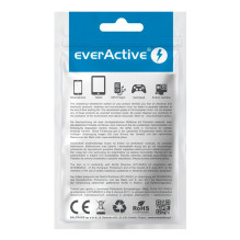 Įkroviklis - everActive 20 W 1xUSB 1xUSB-C QC3.0 PD GaN Kompaktiškas Baltas