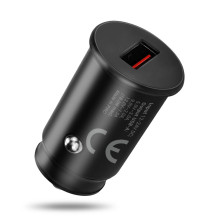 Automobilinis Įkroviklis - everActive CC-15QC 18W su USB-C Kabeliu LED, Juoda