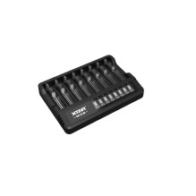 Baterijų Įkroviklis - XTAR MX8 USB-C, Juoda