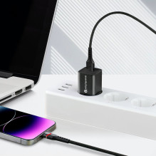 USB Laidas - everActive CBB-1IBR Lightning Greitojo Įkrovimo, 1 m, Juodas USB Laidas - everActive CBB-1IBR Lightning Greitojo Įkrovimo, 1 m, Juodas