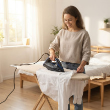 Esperanza EHI012 Steam iron, ceramic soleplate, black, 2600W