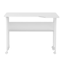 Maclean Folding Desk / Table, White, Mobile, 100x73 cm, max. 50 kg, Corner, L-Shaped, MC-126 L / W Maclean Folding Desk / Table, White, Mobile, 100x73 cm, max. 50 kg, Corner, L-Shaped, MC-126 L / W