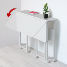 Maclean Folding Desk / Table, White, Mobile, 100x73 cm, max. 50 kg, Corner, L-Shaped, MC-126 L / W Maclean Folding Desk / Table, White, Mobile, 100x73 cm, max. 50 kg, Corner, L-Shaped, MC-126 L / W