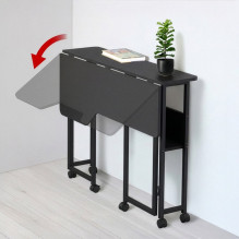 Maclean Folding Desk / Table, Black, Mobile, 100x73 cm, max. 50 kg, Angled, L-Shaped, MC-126 L / B Maclean Folding Desk / Table, Black, Mobile, 100x73 cm, max. 50 kg, Angled, L-Shaped, MC-126 L / B
