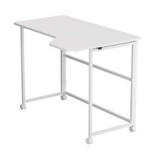Maclean Folding Desk, White, Mobile, 100x65 cm, max. 50 kg, Corner, L-Shaped, MC-1250 L / W Maclean Folding Desk, White, Mobile, 100x65 cm, max. 50 kg, Corner, L-Shaped, MC-1250 L / W
