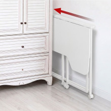 Maclean Folding Desk, White, Mobile, 100x65 cm, max. 50 kg, Corner, L-Shaped, MC-1250 L / W Maclean Folding Desk, White, Mobile, 100x65 cm, max. 50 kg, Corner, L-Shaped, MC-1250 L / W