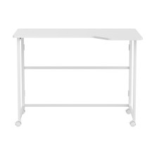 Maclean Folding Desk, White, Mobile, 100x65 cm, max. 50 kg, Corner, L-Shaped, MC-1250 L / W Maclean Folding Desk, White, Mobile, 100x65 cm, max. 50 kg, Corner, L-Shaped, MC-1250 L / W