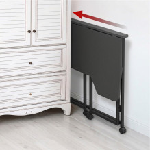 Maclean Folding Desk, Black, Mobile, 100x65 cm, max. 50 kg, Corner, L-Shaped, MC-1250 L / B Maclean Folding Desk, Black, Mobile, 100x65 cm, max. 50 kg, Corner, L-Shaped, MC-1250 L / B