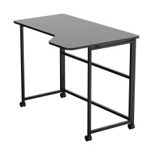 Maclean Folding Desk, Black, Mobile, 100x65 cm, max. 50 kg, Corner, L-Shaped, MC-1250 L / B Maclean Folding Desk, Black, Mobile, 100x65 cm, max. 50 kg, Corner, L-Shaped, MC-1250 L / B