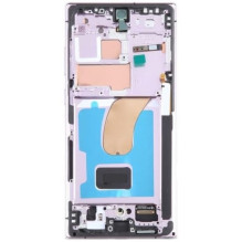 LCD screen Samsung S918 S23 Ultra 5G with touch screen and frame Lavender OLED (1:1 OEM)