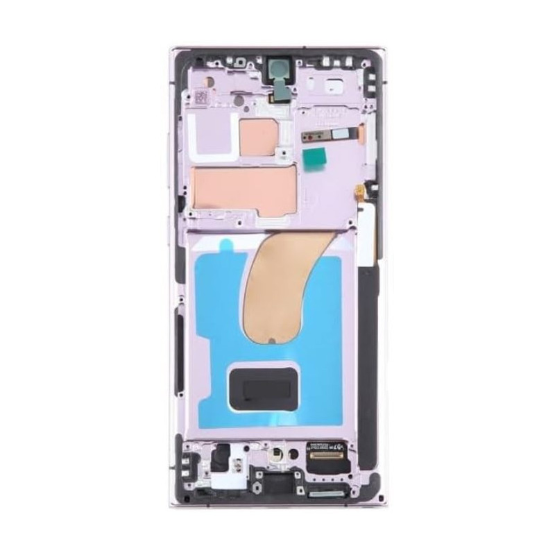 LCD screen Samsung S918 S23 Ultra 5G with touch screen and frame Lavender OLED (1:1 OEM)