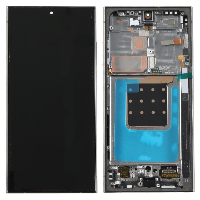 LCD screen Samsung S928 S24 Ultra with touch screen and frame Titanium Black / Blue / Green OLED (1:1 OEM)