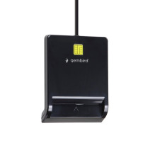 Gembird FD2-SCR USB smart card reader, black Gembird FD2-SCR USB smart card reader, black