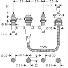 Set Hansgrohe Basic Set, 375 mm