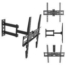 Maclean TV Mount / Bracket, max VESA 400x400, 32-55", up to 30 kg, black, tilt adjustment +2°--10° and swivel adjus Maclean TV Mount / Bracket, max VESA 400x400, 32-55", up to 30 kg, black, tilt adjustment +2°--10° and swivel adjus