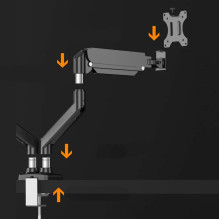 HQ LCD TV mount 17"-32" for desk with double joint HQ LCD TV mount 17"-32" for desk with double joint