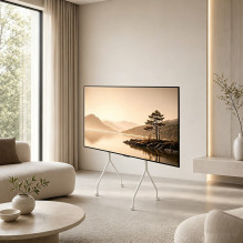 Maclean TV Stand / Cart, on wheels, 37-80", max. load 50 kg, max. VESA 600x400, white, MC-180 W Maclean TV Stand / Cart, on wheels, 37-80", max. load 50 kg, max. VESA 600x400, white, MC-180 W