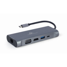 Laptop Dock - Gembird A-CM-COMBO7-01 USB 3.2 Gen 1 Type-A Gray