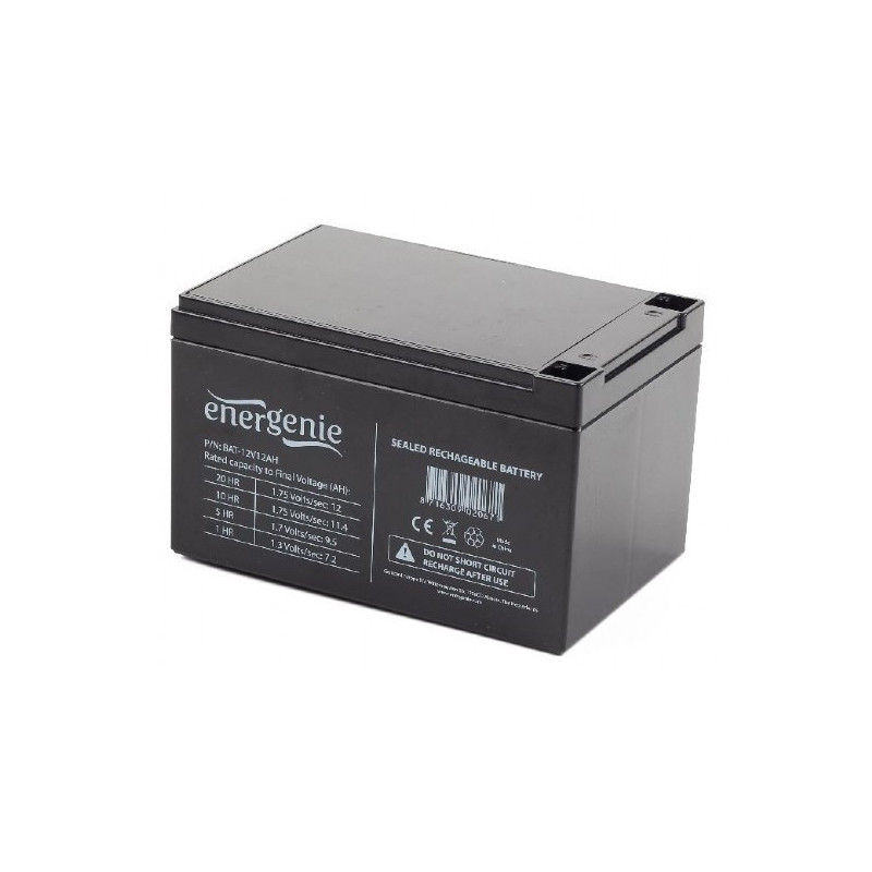 Uninterruptible Power Supply (UPS) - Gembird BAT-12V12AH Sealed Lead Acid Battery 12V 12Ah