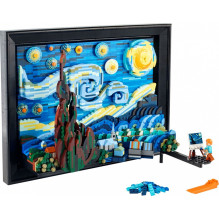 LEGO 21333 Ideas Vincent van Gogh ? Sternennacht (3D-Nachbildung des Meisterwerks von van Gogh)