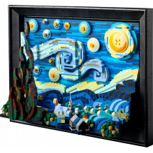 LEGO 21333 Ideas Vincent van Gogh ? Sternennacht (3D-Nachbildung des Meisterwerks von van Gogh)