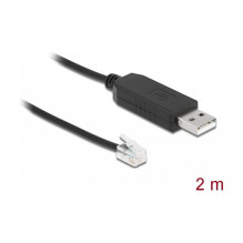 DELOCK Adapterkabel USB Typ-A zu Seriell RS-232 RJ9 / RJ10 mit ESD Schutz Celestron NexStar 2m