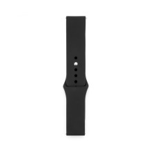 Connect 22mm Silicone Loop Watch Strap (130mm M / L) Black