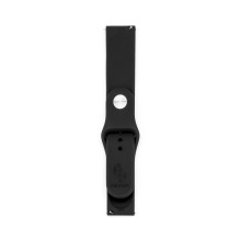 Connect 22mm Silicone Loop Watch Strap (130mm M / L) Black