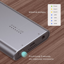 UNITEK S1206A SolidForce USB-C to PCIe / NVMe M.2 SSD 10Gbps Dual Bay Enclosure with Offline Clone UNITEK S1206A SolidForce USB-C to PCIe / NVMe M.2 SSD 10Gbps Dual Bay Enclosure with Offline Clone