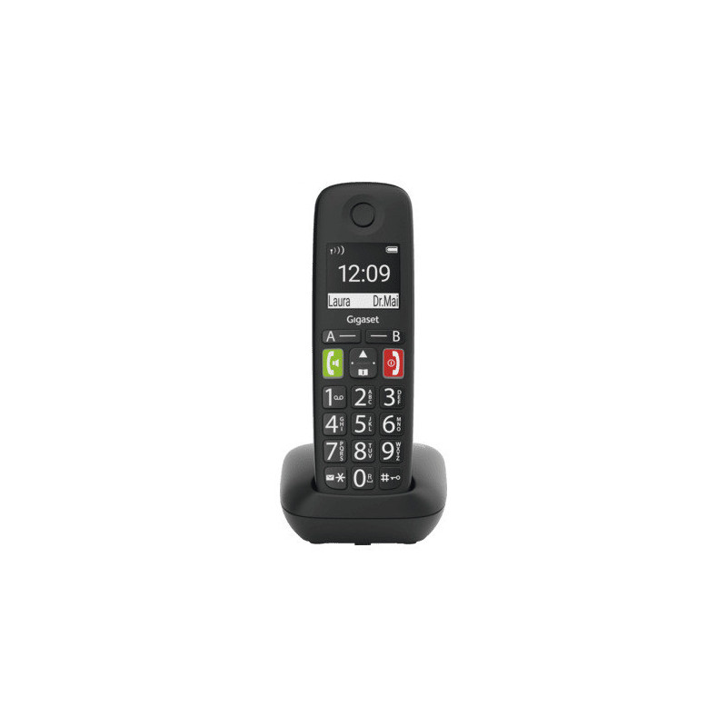 Gigaset E290 Großtastenschnurlostelefon – juoda