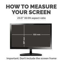 Fellowes 23" privascreen TM privatumą užtikrinantis filtras nešiojamiesiems kompiuteriams ir monitoriams (4807101) Fellowes 23" privascreen TM privatumą užtikrinantis filtras nešiojamiesiems kompiuteriams ir monitoriams (4807101)