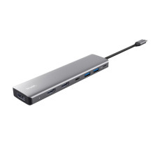 USB-C Šakotuvas - Trust 25661 Aliuminio 3 HDMI 2 USB-A 2 USB-C PD 3.0 USB-C Šakotuvas - Trust 25661 Aliuminio 3 HDMI 2 USB-A 2 USB-C PD 3.0