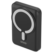 Išorinė Baterija - SAVIO BA-12 10 000 mAh 20 W Magnetinė Juoda Išorinė Baterija - SAVIO BA-12 10 000 mAh 20 W Magnetinė Juoda