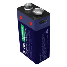 Baterija - Trust USB-C Įkraunama 9 V 400 mAh Ličio Jonų Baterija Baterija - Trust USB-C Įkraunama 9 V 400 mAh Ličio Jonų Baterija