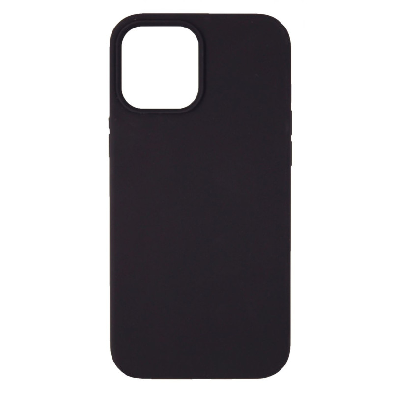 „Evelatus“ „Apple iPhone 12 mini“ silikoninis dėklas, skirtas TPU nano plėvelėms, juodas, minkštas lietimui, skirtas „Na