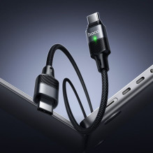 Magnetic Cable USB C to USB C Hoco QC3.0 PD 5A 240W 1,2 m U159 black Magnetic Cable USB C to USB C Hoco QC3.0 PD 5A 240W 1,2 m U159 black