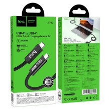 Cable USB C do USB C Hoco USB4 40Gbps / 8K60Hz 5A 240W 1m US15 black