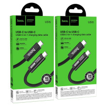 Cable USB C do USB C Hoco USB4 40Gbps / 8K60Hz 5A 240W 1m US15 black