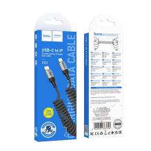 USB C - Lightning kabelis Hoco PD 27W 1,5 m X121 juodas USB C - Lightning kabelis Hoco PD 27W 1,5 m X121 juodas
