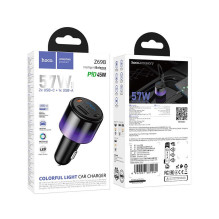 Car charger Hoco USB A + 2xUSB C PD QC3.0 57W Z69B black