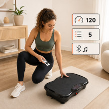 AC-513 Vibration plate 3 workout zones / 120 levels / 5 built-in programs / bands Black AC-513 Vibration plate 3 workout zones / 120 levels / 5 built-in programs / bands Black