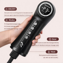 Riff LKM2 Air compression leg massager with LCD / Heating / 3 modes Riff LKM2 Air compression leg massager with LCD / Heating / 3 modes