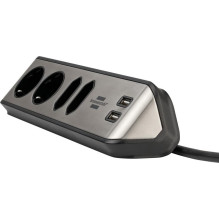 Buitinis ilgintuvas BRENNENSTUHL, 4 vt, 2USB, 2m