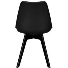 Dining room chair Springos DC0021, matte, black Dining room chair Springos DC0021, matte, black