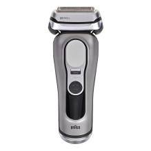 Braun „Series 9 Pro+“ 9655cc Skustuvas su tinkleliu, kirpimo mašina, pilkas Braun „Series 9 Pro+“ 9655cc Skustuvas su tinkleliu, kirpimo mašina, pilkas